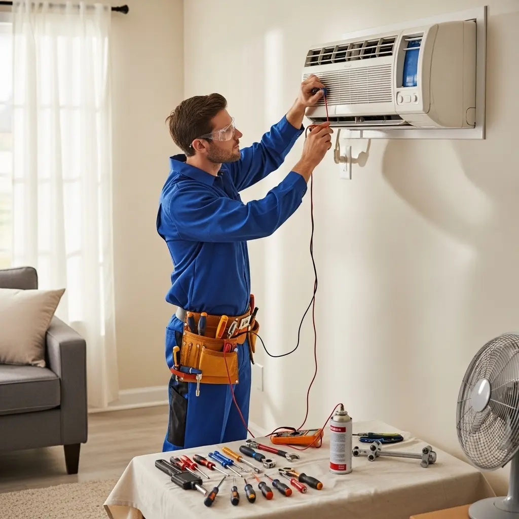 Altındağ Warmhaus Warmhaus klima gaz dolumu ve bakım – Enerji verimliliği artırıldı. - Teknik servis örneği